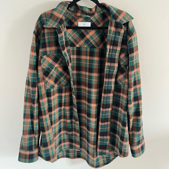 Aritzia Oversized Plaid Shirt Size 3 (L) - Picture 2 of 3